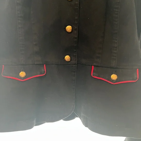 Vintage Ralph Lauren Black Blazer with Gold Buttons - Picture 6 of 10